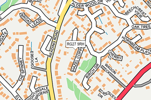 RG27 9RH map - OS OpenMap – Local (Ordnance Survey)