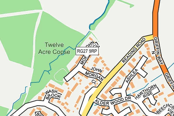 Map of HOOK ALLOTMENT ASSOCIATION C.I.C. at local scale