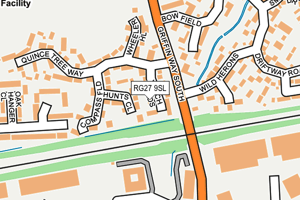 RG27 9SL map - OS OpenMap – Local (Ordnance Survey)