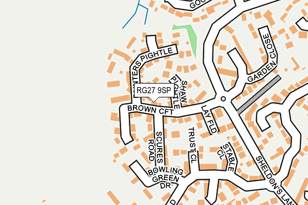 RG27 9SP map - OS OpenMap – Local (Ordnance Survey)