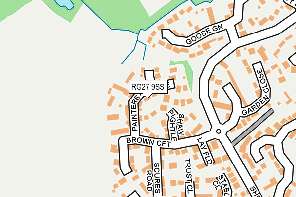 RG27 9SS map - OS OpenMap – Local (Ordnance Survey)