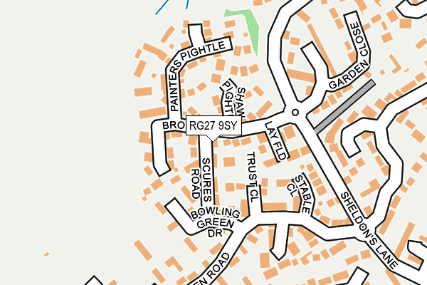 RG27 9SY map - OS OpenMap – Local (Ordnance Survey)