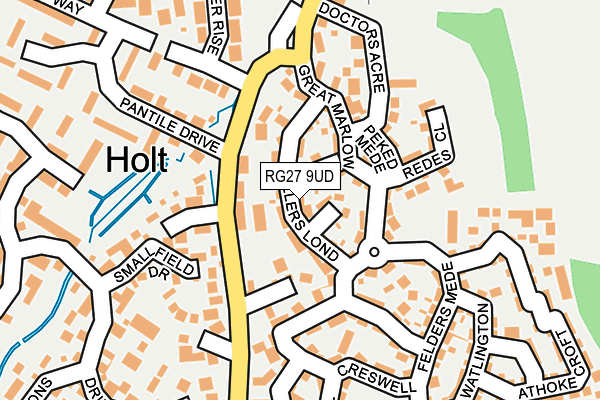 RG27 9UD map - OS OpenMap – Local (Ordnance Survey)