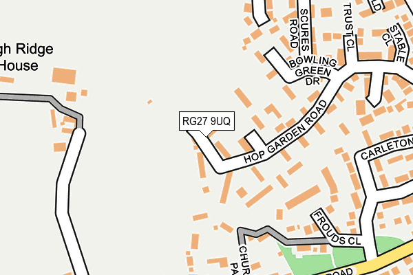 RG27 9UQ map - OS OpenMap – Local (Ordnance Survey)