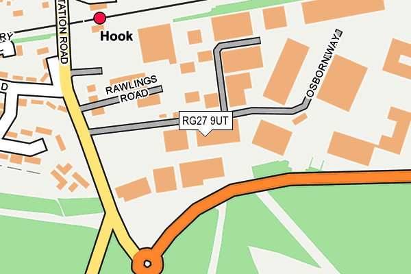 RG27 9UT map - OS OpenMap – Local (Ordnance Survey)