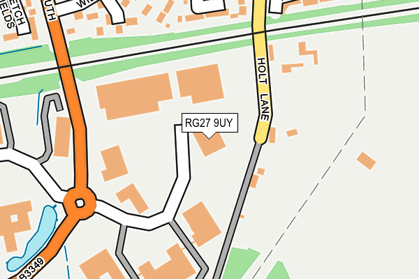 RG27 9UY map - OS OpenMap – Local (Ordnance Survey)