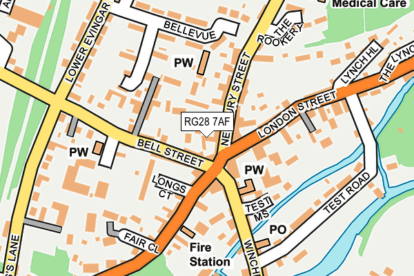 RG28 7AF map - OS OpenMap – Local (Ordnance Survey)