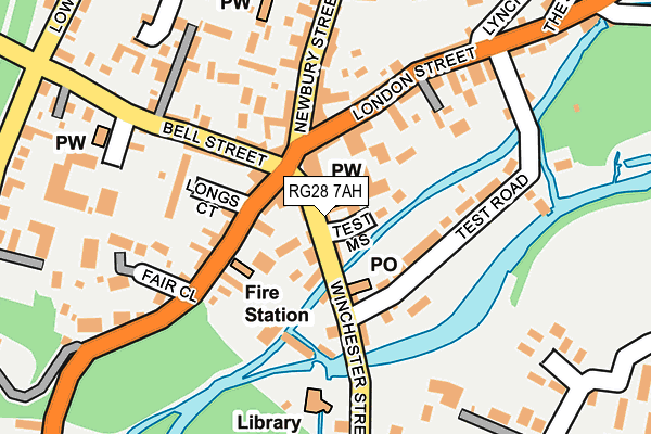 RG28 7AH map - OS OpenMap – Local (Ordnance Survey)