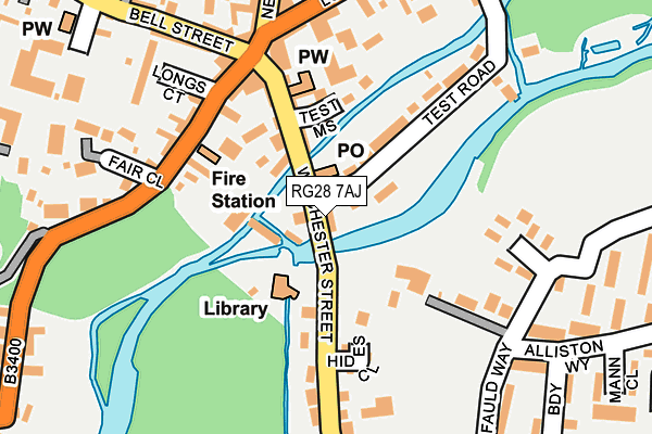 RG28 7AJ map - OS OpenMap – Local (Ordnance Survey)