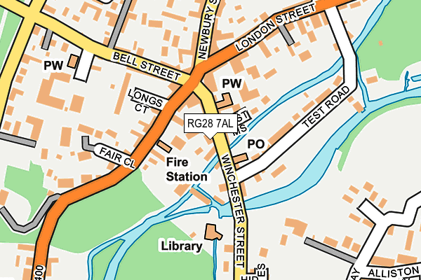 RG28 7AL map - OS OpenMap – Local (Ordnance Survey)