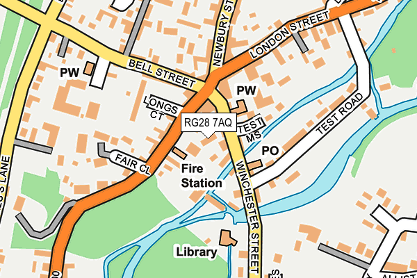 RG28 7AQ map - OS OpenMap – Local (Ordnance Survey)