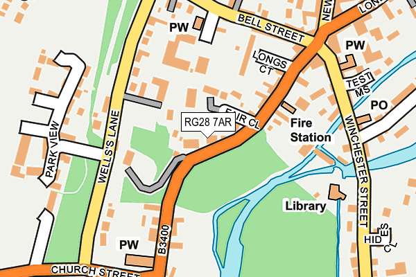 RG28 7AR map - OS OpenMap – Local (Ordnance Survey)