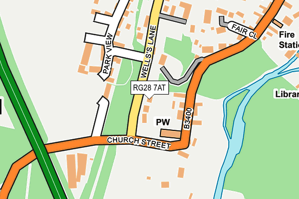 RG28 7AT map - OS OpenMap – Local (Ordnance Survey)