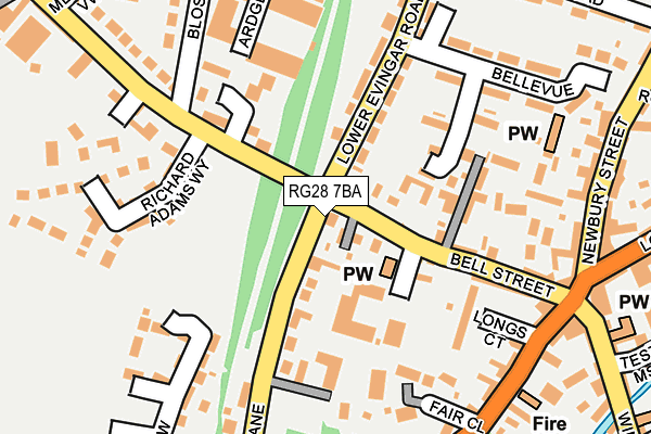 RG28 7BA map - OS OpenMap – Local (Ordnance Survey)