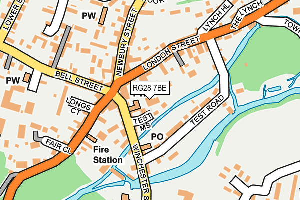 RG28 7BE map - OS OpenMap – Local (Ordnance Survey)