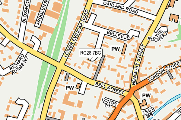 RG28 7BG map - OS OpenMap – Local (Ordnance Survey)