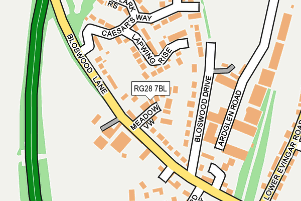 RG28 7BL map - OS OpenMap – Local (Ordnance Survey)