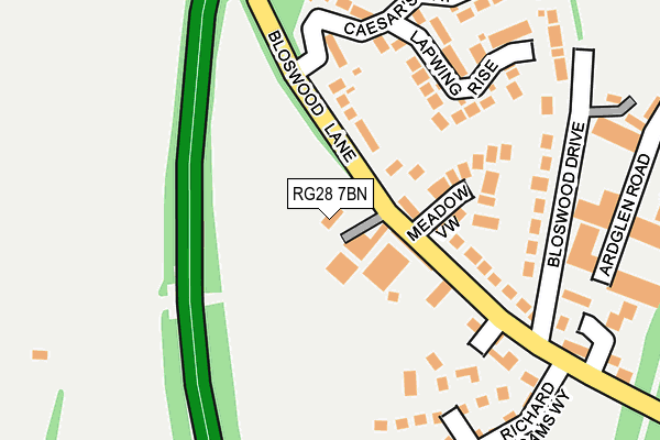 RG28 7BN map - OS OpenMap – Local (Ordnance Survey)