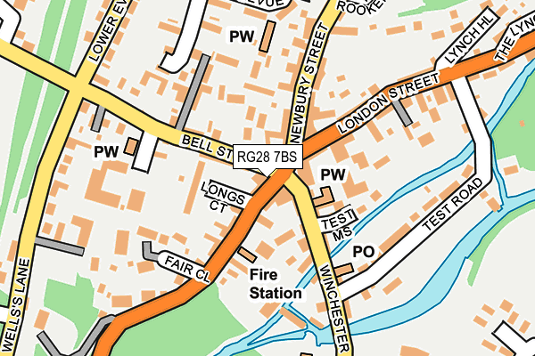 RG28 7BS map - OS OpenMap – Local (Ordnance Survey)
