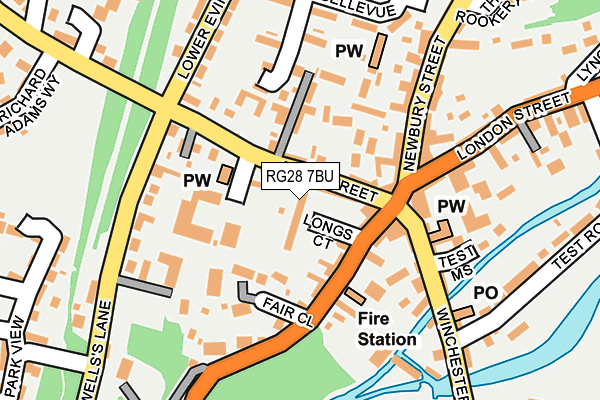 RG28 7BU map - OS OpenMap – Local (Ordnance Survey)