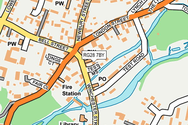 RG28 7BY map - OS OpenMap – Local (Ordnance Survey)