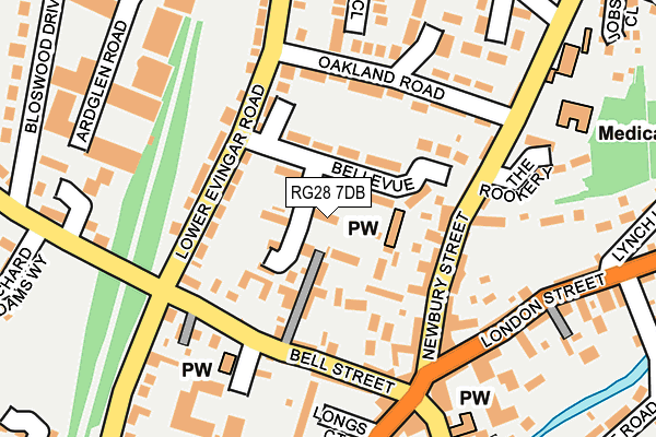 RG28 7DB map - OS OpenMap – Local (Ordnance Survey)