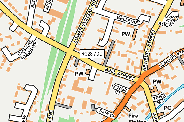 RG28 7DD map - OS OpenMap – Local (Ordnance Survey)