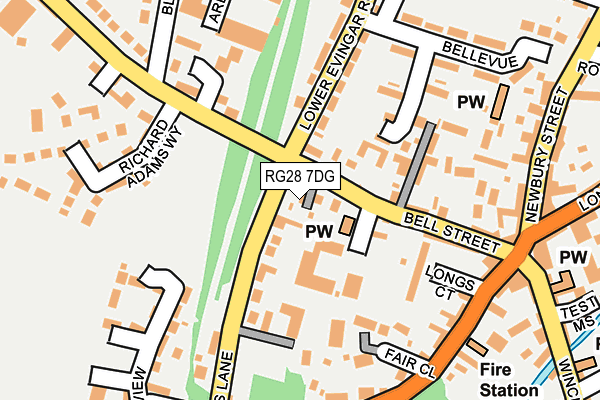 RG28 7DG map - OS OpenMap – Local (Ordnance Survey)