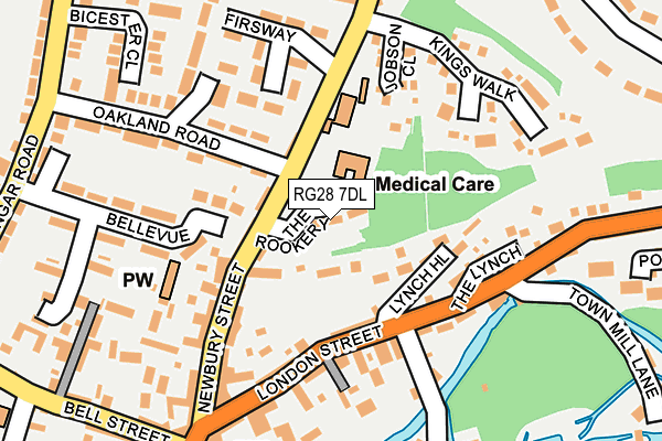 RG28 7DL map - OS OpenMap – Local (Ordnance Survey)