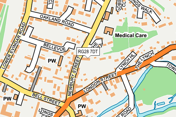 RG28 7DT map - OS OpenMap – Local (Ordnance Survey)