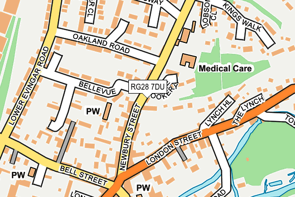 RG28 7DU map - OS OpenMap – Local (Ordnance Survey)