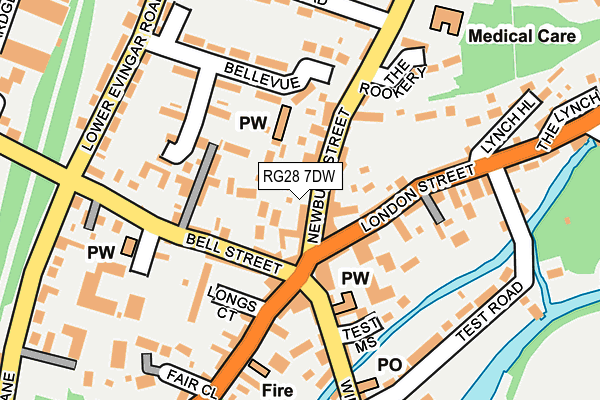 RG28 7DW map - OS OpenMap – Local (Ordnance Survey)
