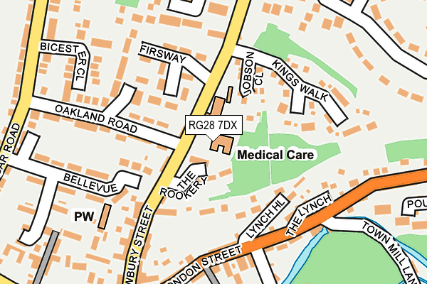 RG28 7DX map - OS OpenMap – Local (Ordnance Survey)