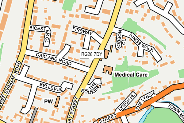 RG28 7DY map - OS OpenMap – Local (Ordnance Survey)