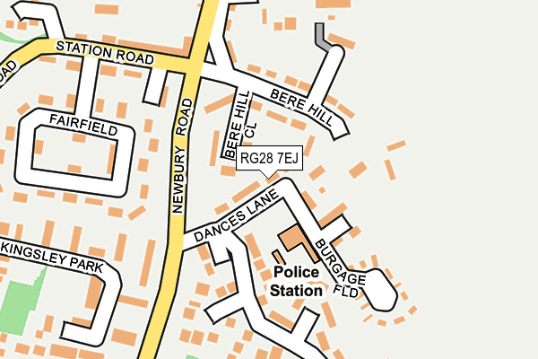 RG28 7EJ map - OS OpenMap – Local (Ordnance Survey)
