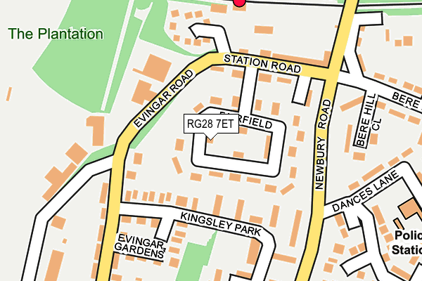 RG28 7ET map - OS OpenMap – Local (Ordnance Survey)