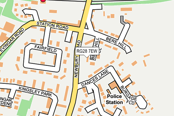 RG28 7EW map - OS OpenMap – Local (Ordnance Survey)