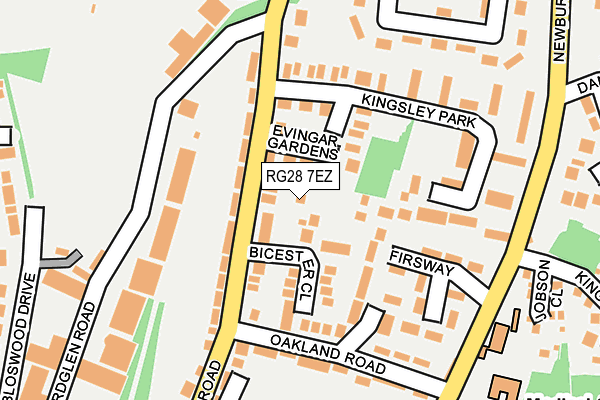 RG28 7EZ map - OS OpenMap – Local (Ordnance Survey)