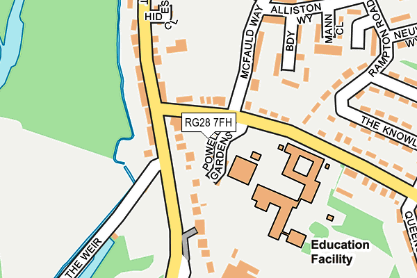 RG28 7FH map - OS OpenMap – Local (Ordnance Survey)