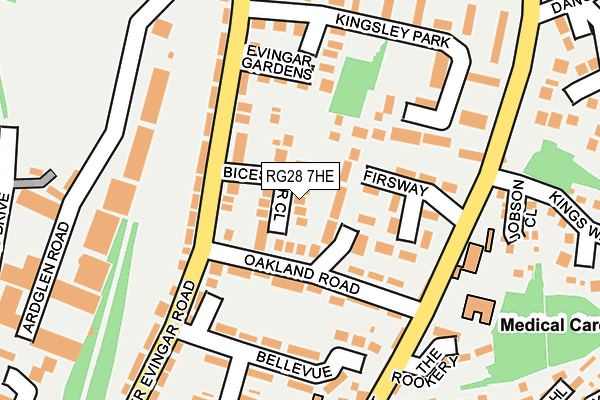 Map of BICESTER HOUSE LIMITED at local scale