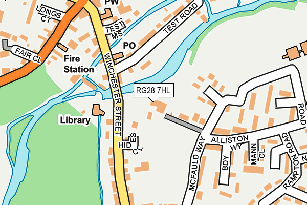 RG28 7HL map - OS OpenMap – Local (Ordnance Survey)