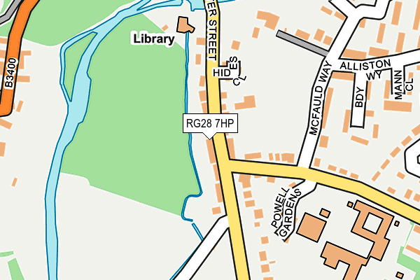 RG28 7HP map - OS OpenMap – Local (Ordnance Survey)