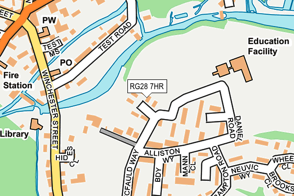 RG28 7HR map - OS OpenMap – Local (Ordnance Survey)