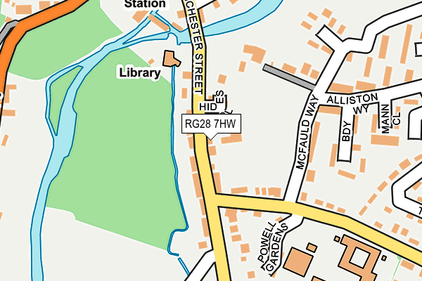 RG28 7HW map - OS OpenMap – Local (Ordnance Survey)