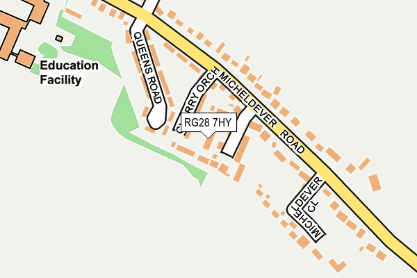 RG28 7HY map - OS OpenMap – Local (Ordnance Survey)