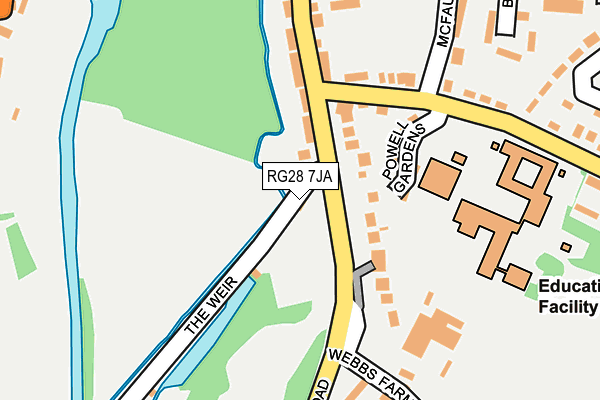 RG28 7JA map - OS OpenMap – Local (Ordnance Survey)