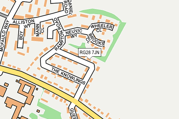 RG28 7JN map - OS OpenMap – Local (Ordnance Survey)