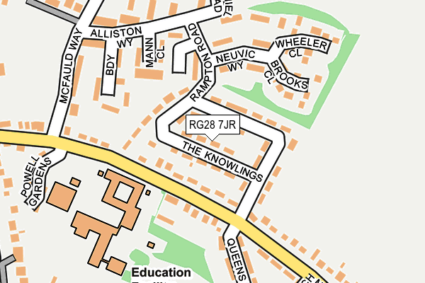 RG28 7JR map - OS OpenMap – Local (Ordnance Survey)