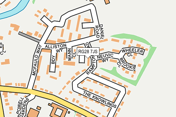 RG28 7JS map - OS OpenMap – Local (Ordnance Survey)