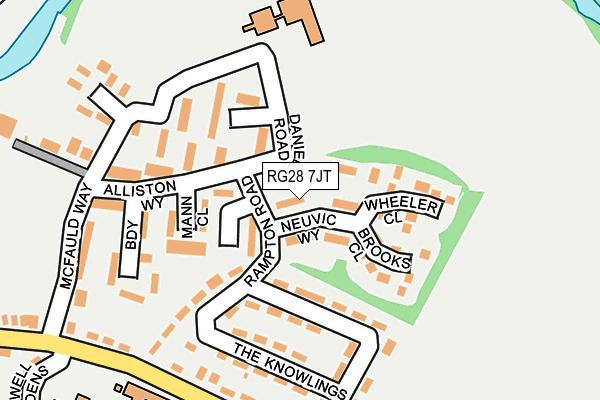 RG28 7JT map - OS OpenMap – Local (Ordnance Survey)